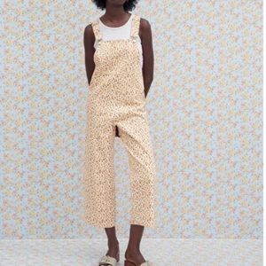 Zara Jane Floral Overalls Jumpsuit